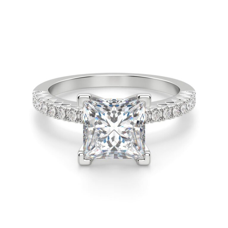 Angelix Princess Cut Engagement Ring