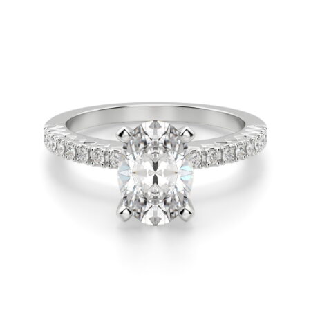 Angelix Oval Cut Engagement Ring