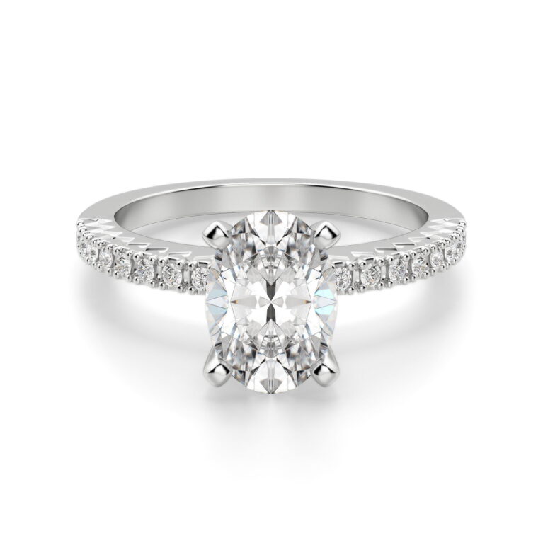Angelix Oval Cut Engagement Ring