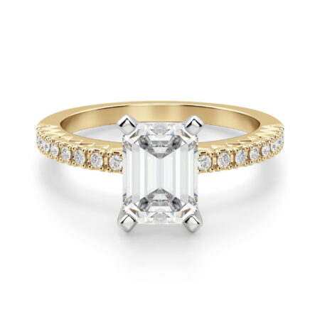 Angelix Emerald Cut Engagement Ring