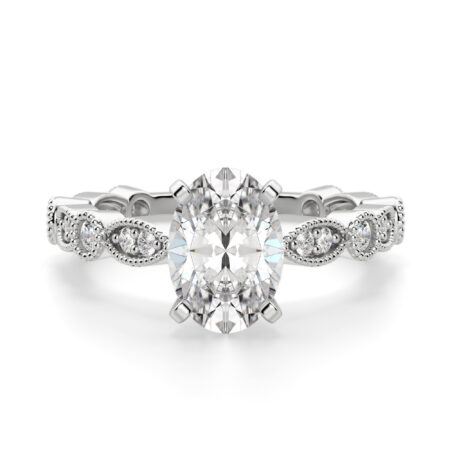 Infinite Love Oval Cut Engagement Ring