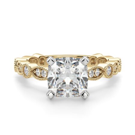 Infinite Love Cushion Cut Engagement Ring