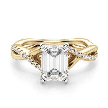 Twisted Accented Emerald