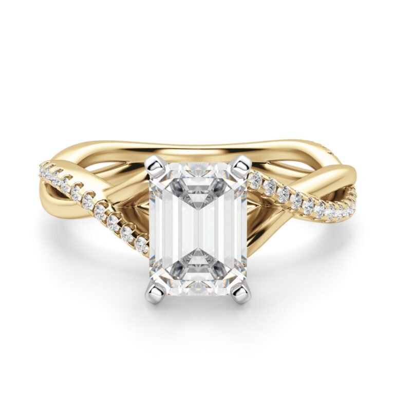 Twisted Accented Emerald