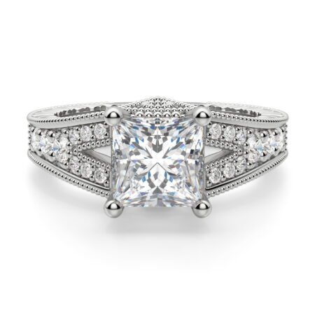 Valencia Princess Cut Engagement Ring