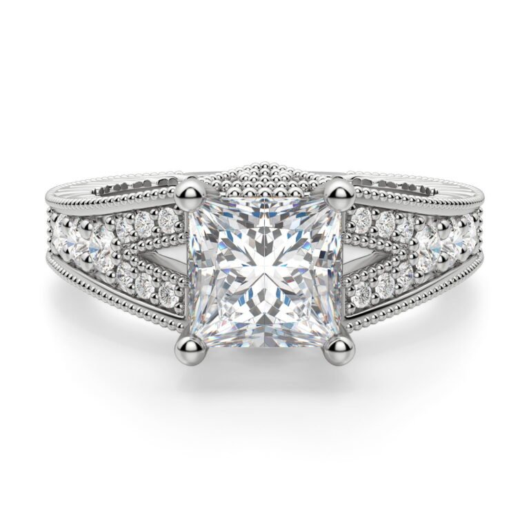 Valencia Princess Cut Engagement Ring
