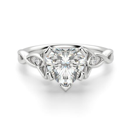 Celtic Knot Heart Cut Engagement Ring