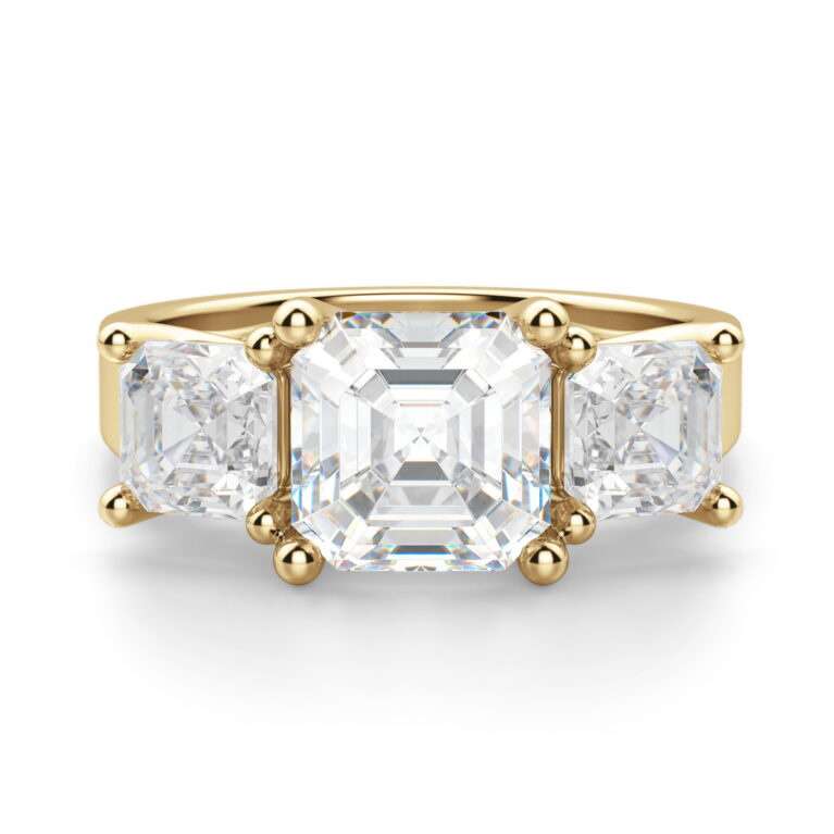 Allure Asscher Cut Engagement Ring