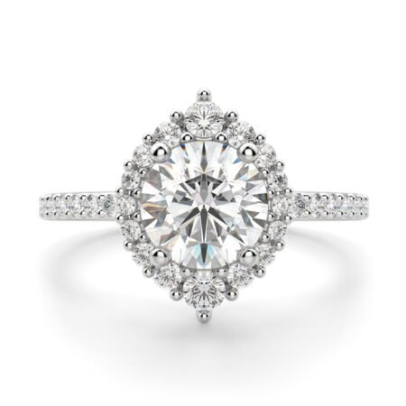 Barcelona Round Cut Engagement Ring