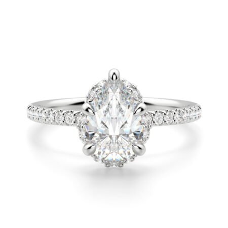 Novara Pear Cut Engagement Ring
