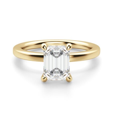 Arezzo Classic Emerald Cut Engagement Ring