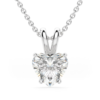 Basket Set Pendant Heart Cut
