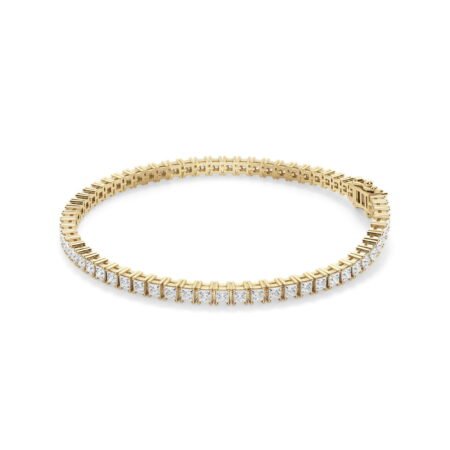 4 Prong Princess Cut Tennis Bracelet 5.00 tcw