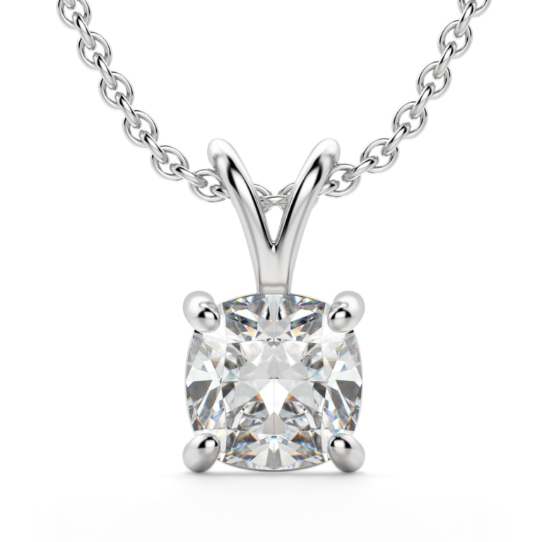 Basket Set Pendant Cushion Cut