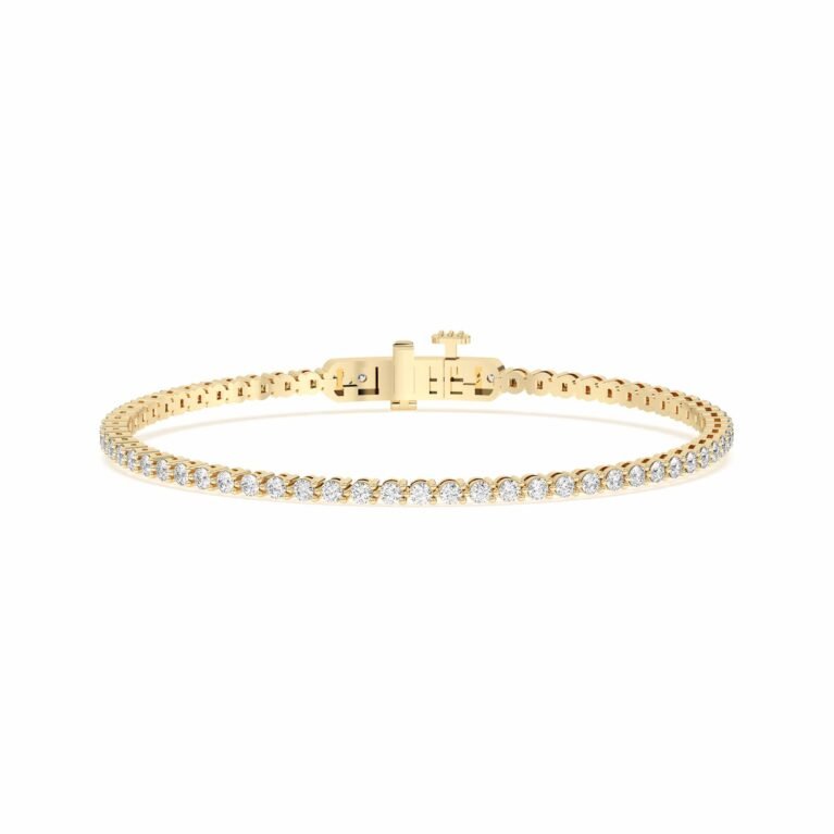3 Prong Round Cut Tennis Bracelet 3.00 tcw
