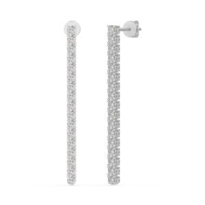 Round Cut Dangle Earrings 1.00 ct