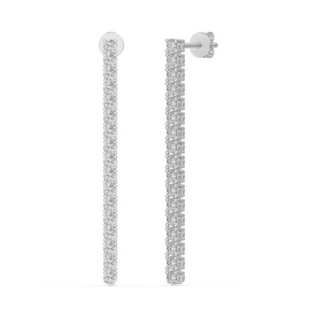 Round Cut Dangle Earrings 1.00 ct