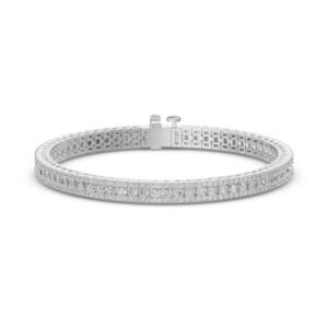 Round Cut Accented Tennis Bracelet 5.00 ct