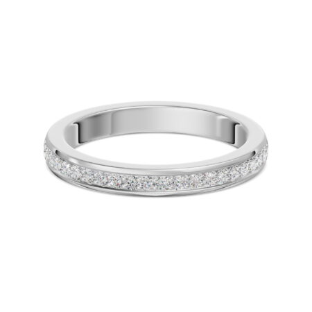 Channel Pave Wedding Band