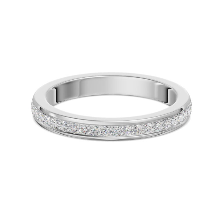 Channel Pave Wedding Band
