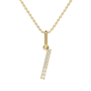"I" Initial Pendant 14K Yellow Gold