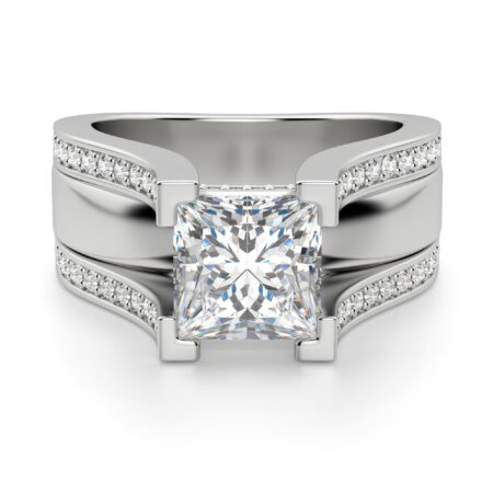 Abigail Princess Cut Engagement Ring