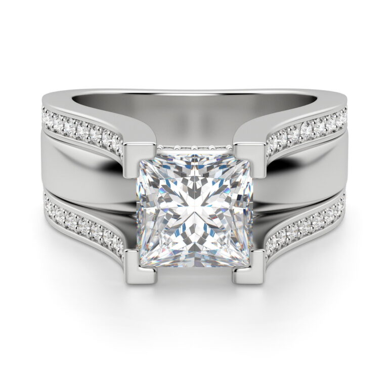 Abigail Princess Cut Engagement Ring