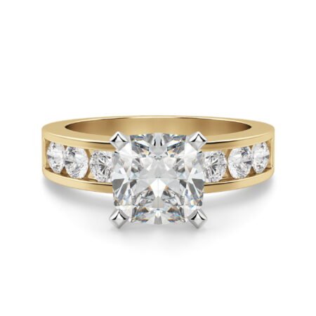 Diamond Diva Cushion Cut Engagement Ring
