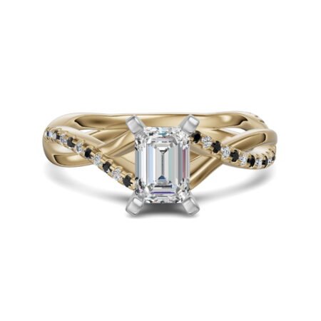 Twisted Accented Emerald