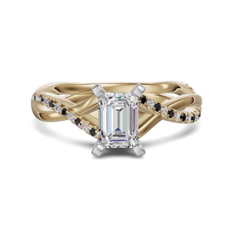 Twisted Accented Emerald