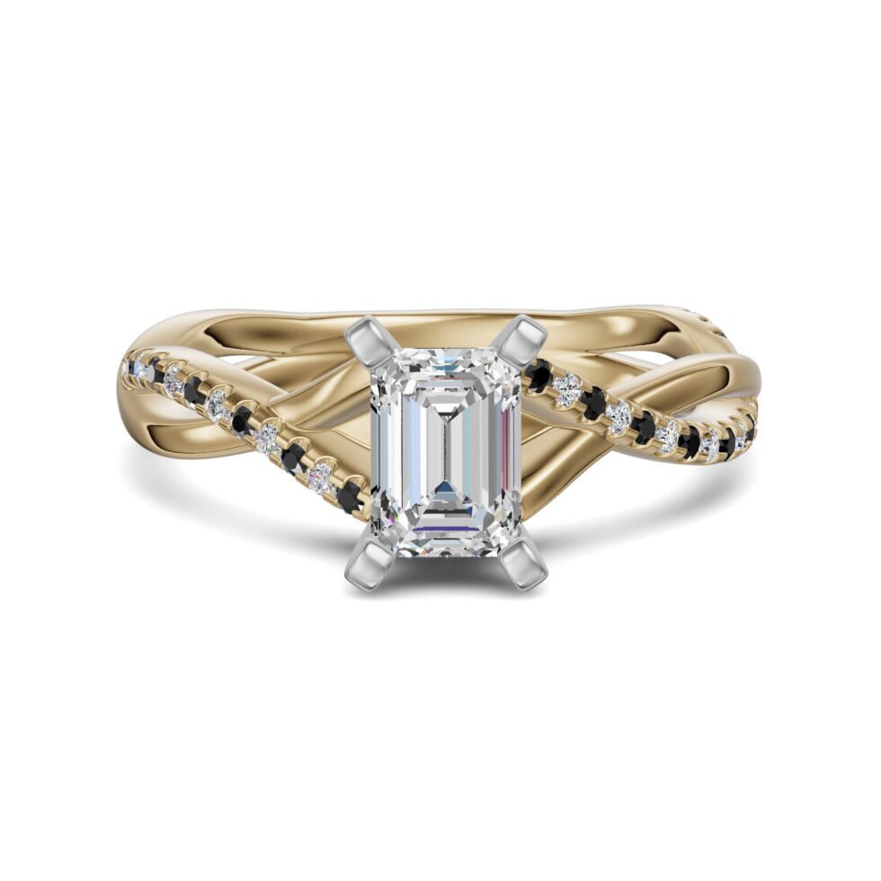 Twisted Accented Emerald