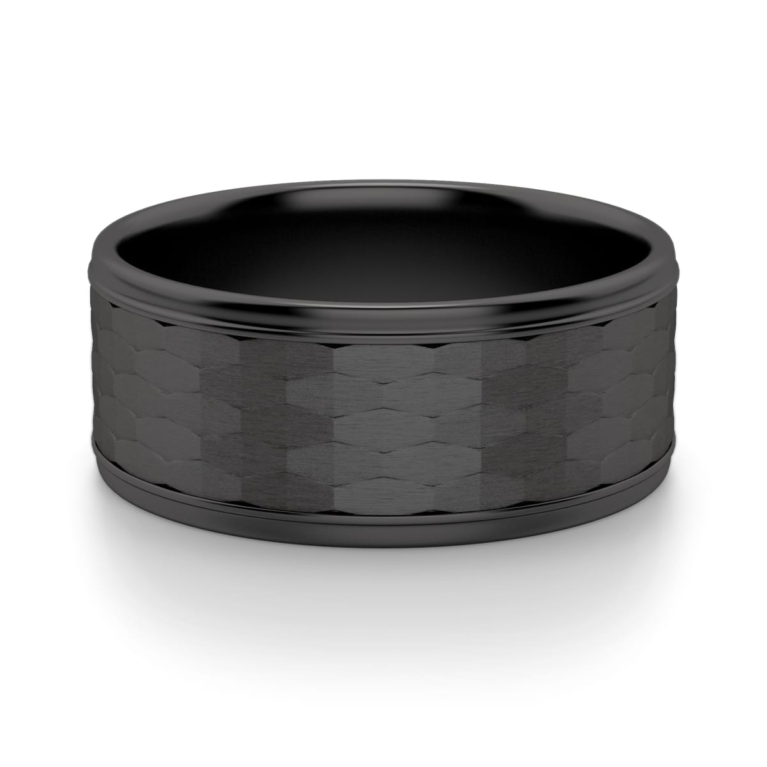 Obsidian Hammered Wedding