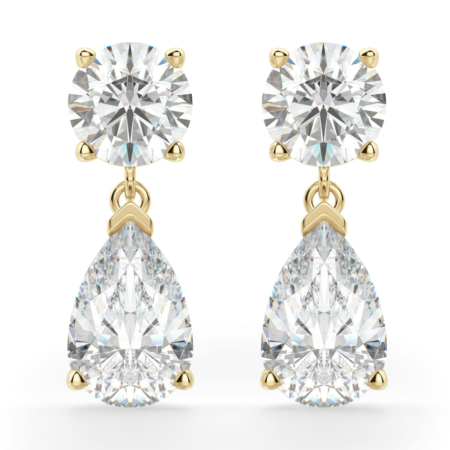 Leto Pear Cut Drop Earrings