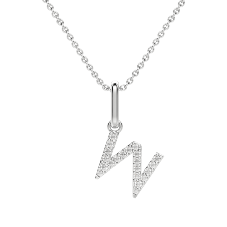 "W" Initial Pendant