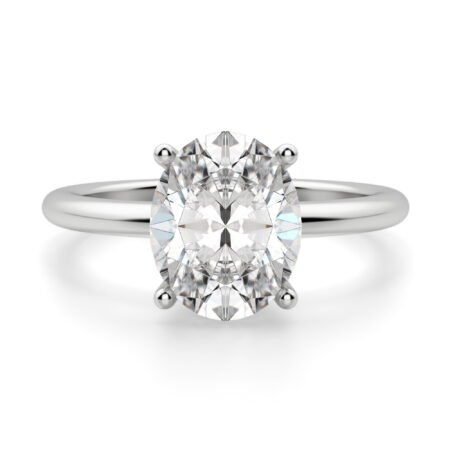 Basket Set Classic Oval Cut Engagement Ring