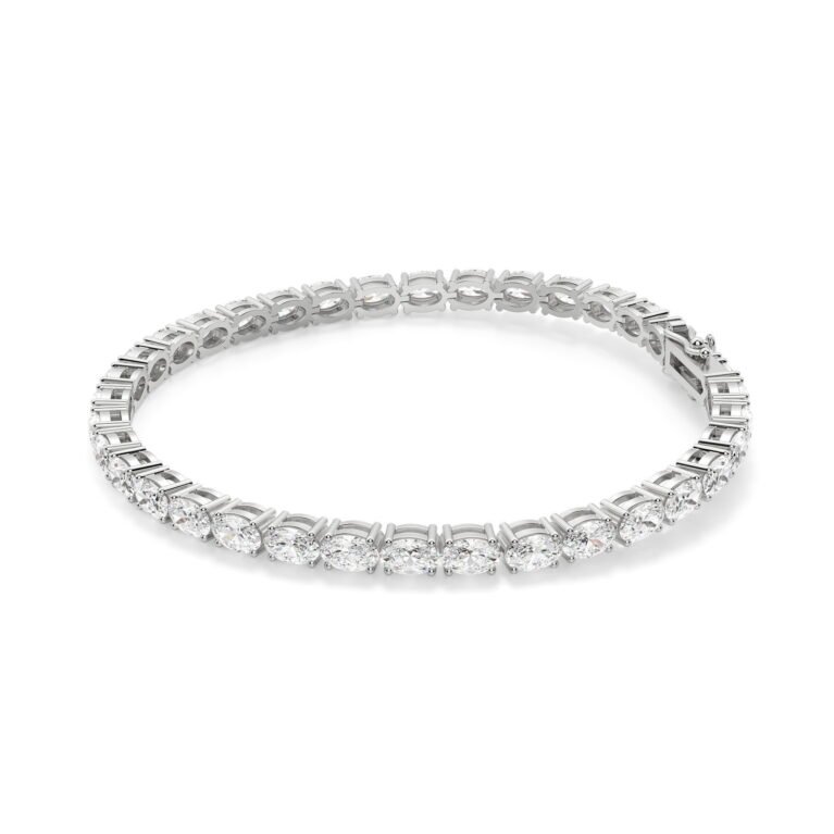 4 Prong Oval Cut Tennis Bracelet 10.00 tcw