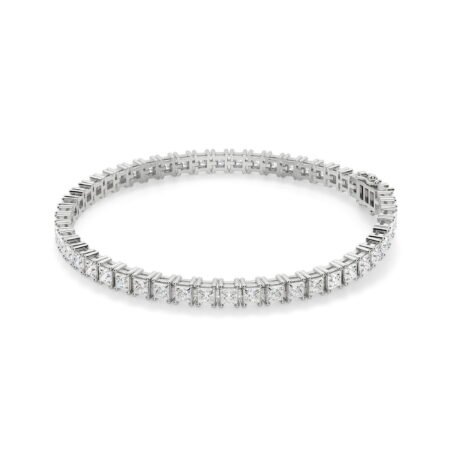 4 Prong Princess Cut Tennis Bracelet 9.00 tcw Moissanite