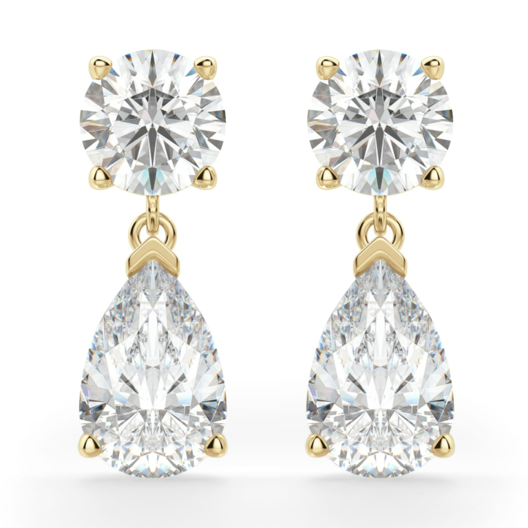 Leto Pear Cut Drop Earrings