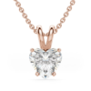Basket Set Pendant Heart Cut