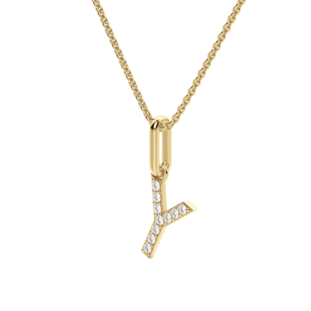"Y" Initial Pendant
