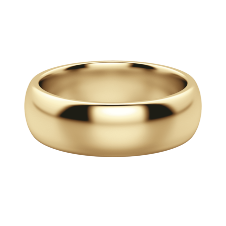 Classic Comfort Band 6 MM 14K Yellow Gold Size 10