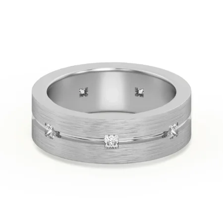 Princess Flushed Set Wedding Band