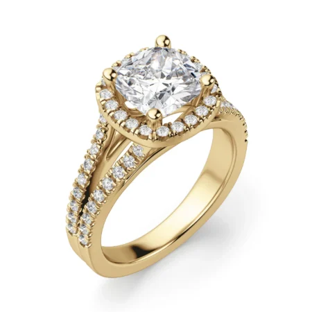 Palm Springs Cushion Cut Engagement Ring