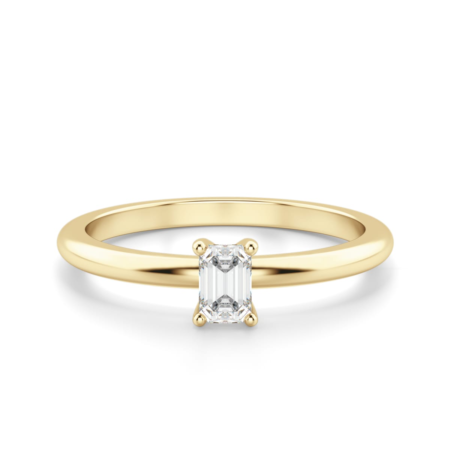 Emerald Cut Petite Ring