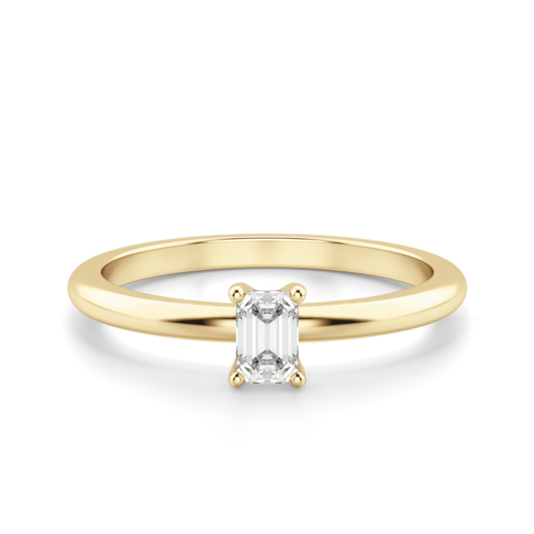 Emerald Cut Petite Ring