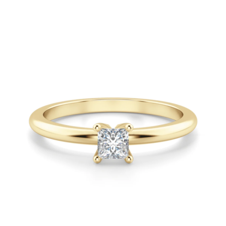 Princess Cut Petite Ring