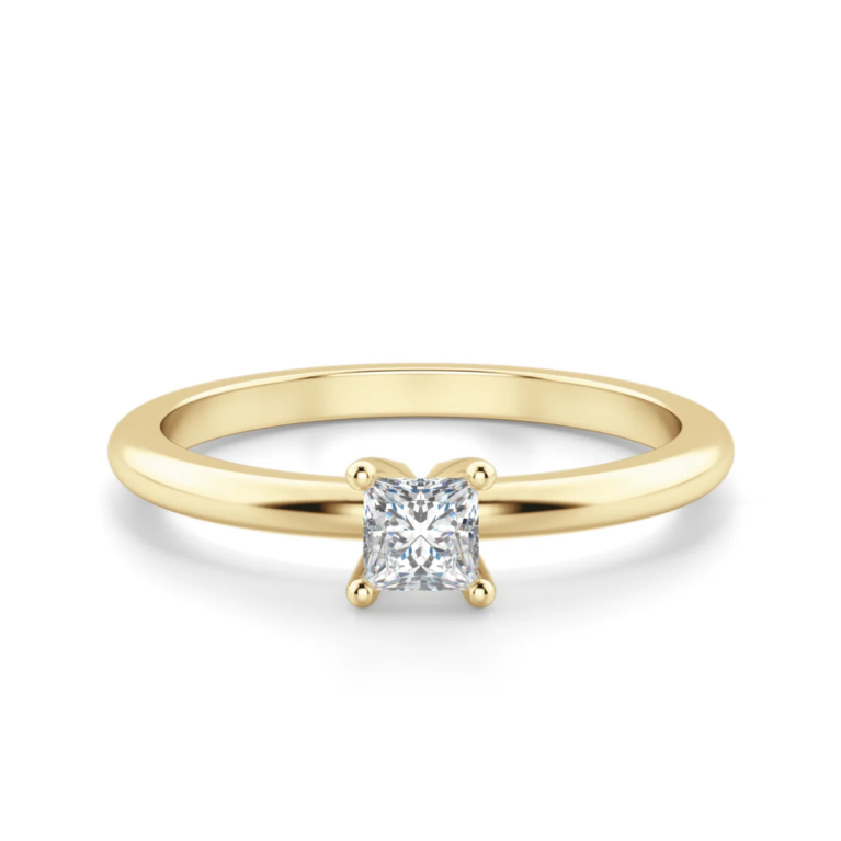 Princess Cut Petite Ring