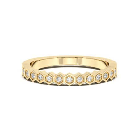 Hexagon Wedding Band