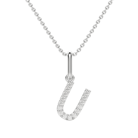 "U" Initial Pendant