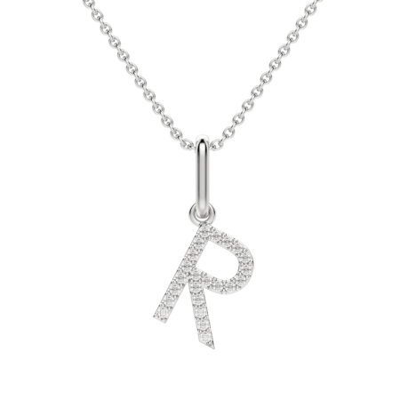 "R" Initial Pendant